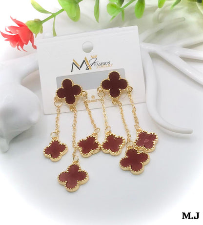 VCA Motif Drop Earrings