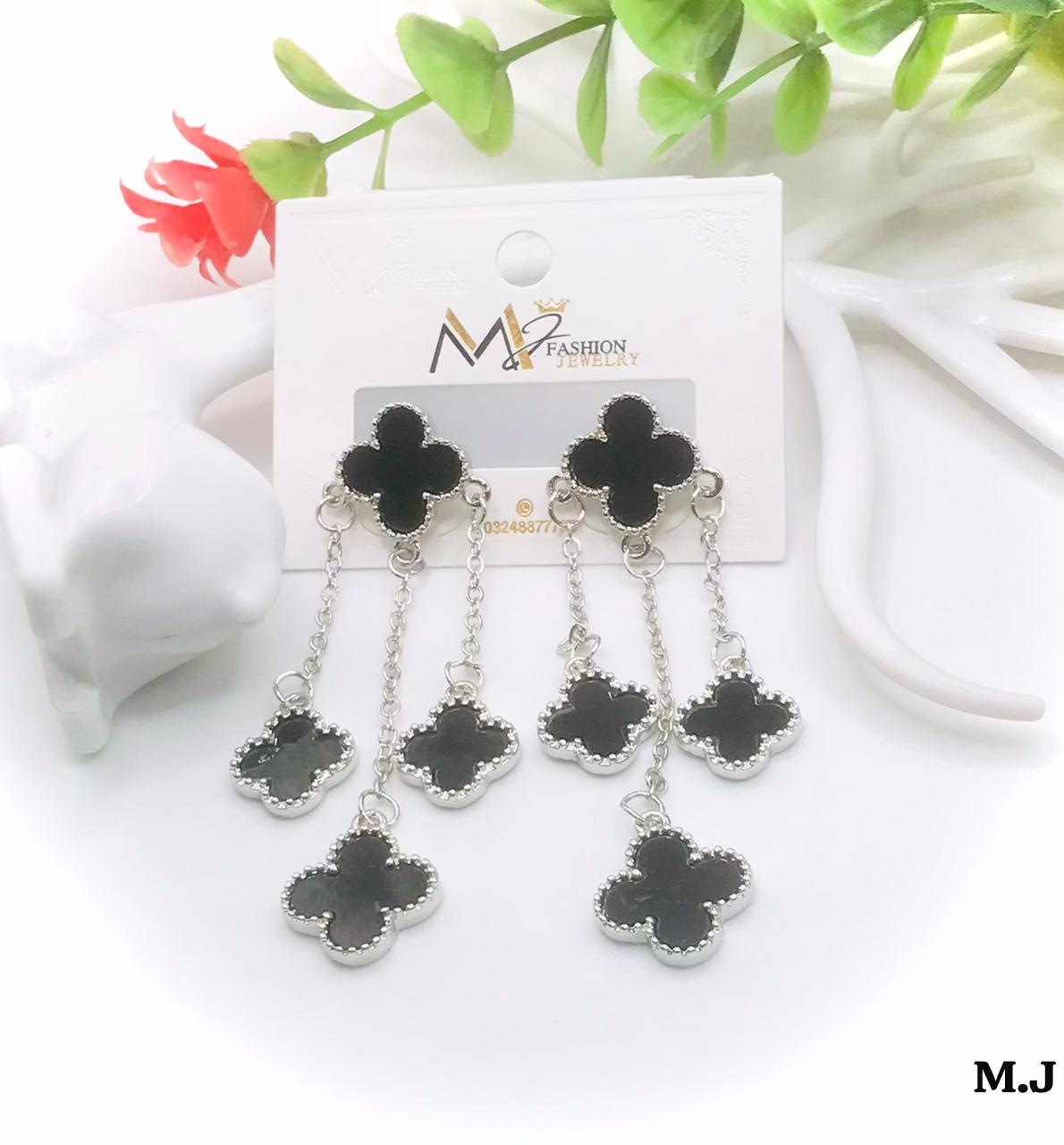 VCA Motif Drop Earrings